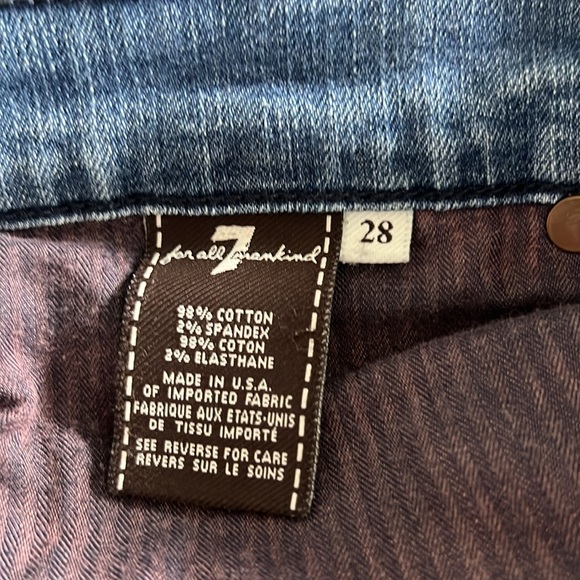 7 for all Mankind Women's Denim Jean Shorts size 28 - Picture 6 of 6